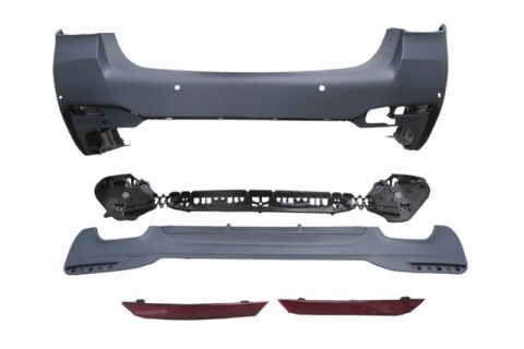 Bmw 5 Serı- G30- 20/22; Arka Tampon (karlıklı/reflektörlü/braketli/çeki Kapaklı/sensörlü) (m-tech) - A51125A2C1E9S1