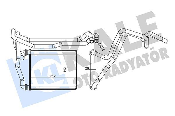 Kalorifer Radyatörü Toyota Rav4 2.0L 1Az-Fe Aca21 01-05 - Aleminyum
