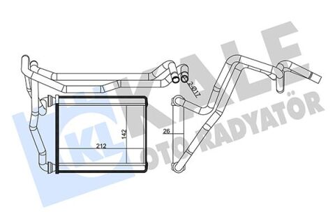 Kalorifer Radyatörü Toyota Rav4 2.0L 1Az-Fe Aca21 01-05 - Aleminyum