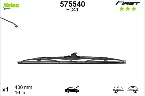 Arka Silecek Süpürgesi 400Mm Normal Tip First Üniversal