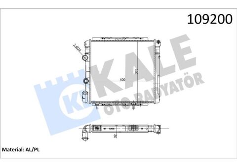Radyatör R9 1.4 Enj 2 Sıra Al Pl Sistem