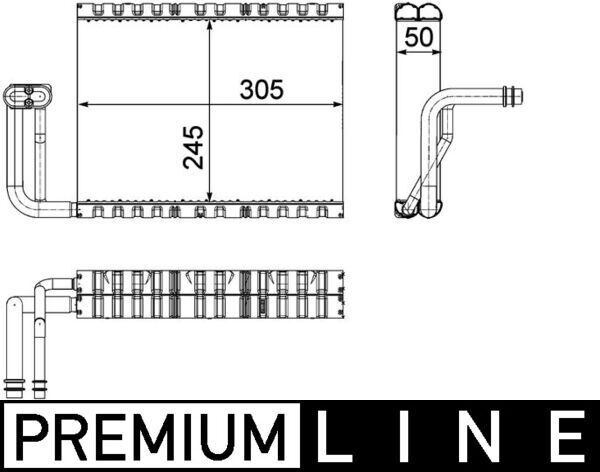 EVAPORATOR BMW F10 F11 F12 F13 F06 F07 F01 N47 PREMIUM LINE