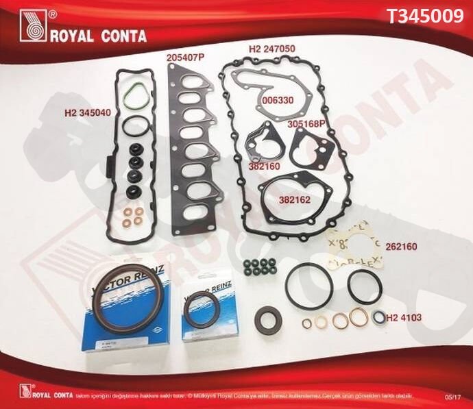 SİLİNDİR LASTİKLİ TAKIM CONTA SKT KEÇELİ MASTER-MGN 1.9 F9Q