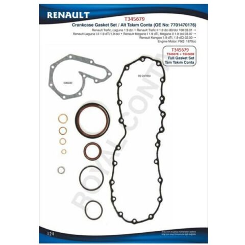 ALT TAKIM CONTA SKT KEÇELİ KNG-MASTER-MGN 1.9 F9Q