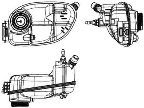 Radyator Yedek Su Deposu Mercedes W176 W246 C117 X117 X156