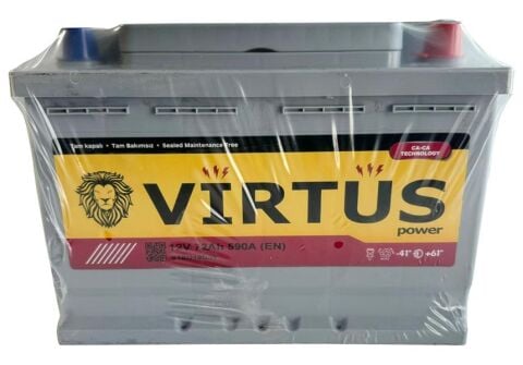 Akü 12 V 72 Ah. Standart L3 Kutu 275X175X190