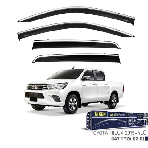 KROMLU CAM RÜZGARLIĞI TOYOTA HILUX 2015- 4LÜ