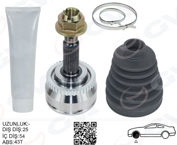 ÖN AKS KAFASI DIŞ SAĞ-SOL VOLVOS40 I 97 04 1.8 V40 I 97 04 1.8