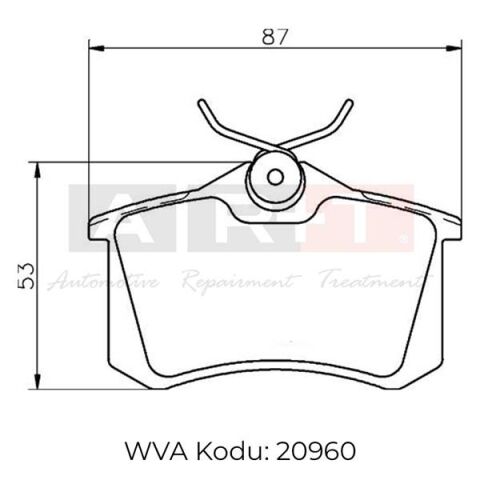 ARKA BALATA FLUENCE-MEGANE II-III-P207-P308-P307-PARTNER-BERLINGO-C2-C3-C4-CROSSLAND- BORA-PASSAT 97 GOLF IV-V-POLO 87x52.9x17