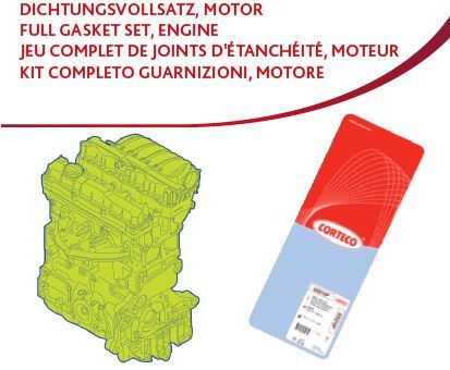Motor Takım Conta Komple Ait-Üst P306-P406-Xsara 1.8 16V Xu7J 430602P