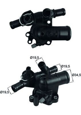 TERMOSTAT KOMPLE 89C LGN II-III 2.0 05 MGN II 2.0DCİ 05 LATITUDE 2.0DCİ 11 QASHQAI 1.5-2.0DCİ 07