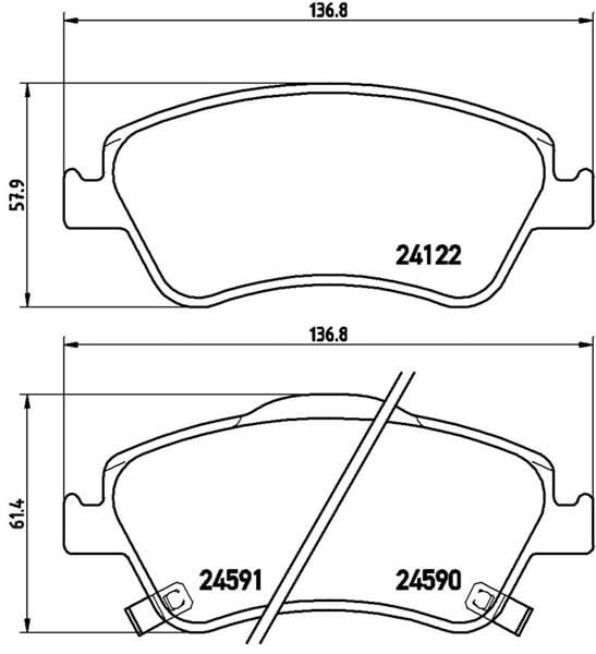 ÖN FREN BALATA TOYOTA AURIS. COROLLA 1.4L 1NDTV NDE150 D-4D dizel 07-