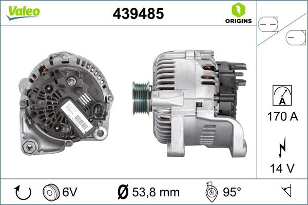 Alternator Sarj Dınamosu 12V 170A Bmw M47 M57 E60 E63 E64 E65