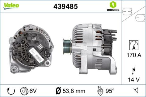 Alternator Sarj Dınamosu 12V 170A Bmw M47 M57 E60 E63 E64 E65