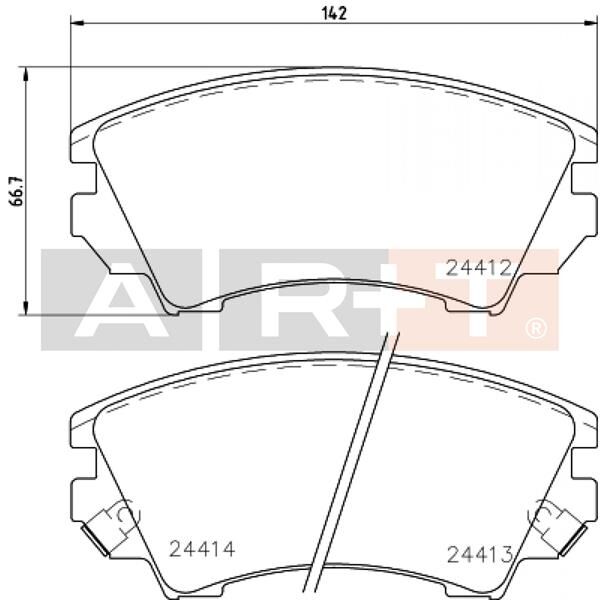 ÖN BALATA OPEL ASTRA J 12 14 INSIGNIA 08 11 ZAFIRA 11 SAAB 9.5 10 17 JANT GDB1783