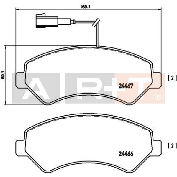 ÖN BALATA BOXER 06 JUMPER 06 DUCATO 06 169.1x69.1x19
