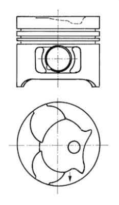 PISTON SEGMAN 0.50 89.50mm MERCEDES OM601 OM602 OM661 OM662 W461 W638 B901 B903
