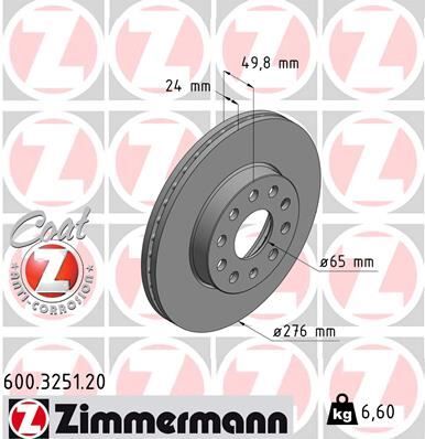 Ön Fren Aynası Golf 7 12 Leon 13 A3 13 Octavıa 12 276X24X5Dlxhvlı 0986479C47