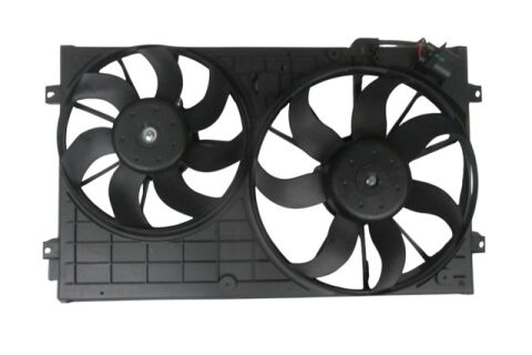 1Td121203D - (Yeni Ürün!!!)Volkswagen Caddy- 11/15; Radyatör Ve Klima Fan Davlumbazı  Komple Çiftli (7+7 Kanat) (Motorlu)(Oris)