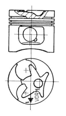PISTON SEGMAN STD 87.00mm MERCEDES OM601 OM602 OM603 W201 W124 W202 W463