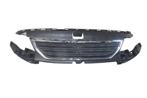 (yeni Ürün!!!)peugeot Partner- Van- 19/24; Ön Panjur Siyah Nikelaj Çerçeveli (tw) - 1632654780