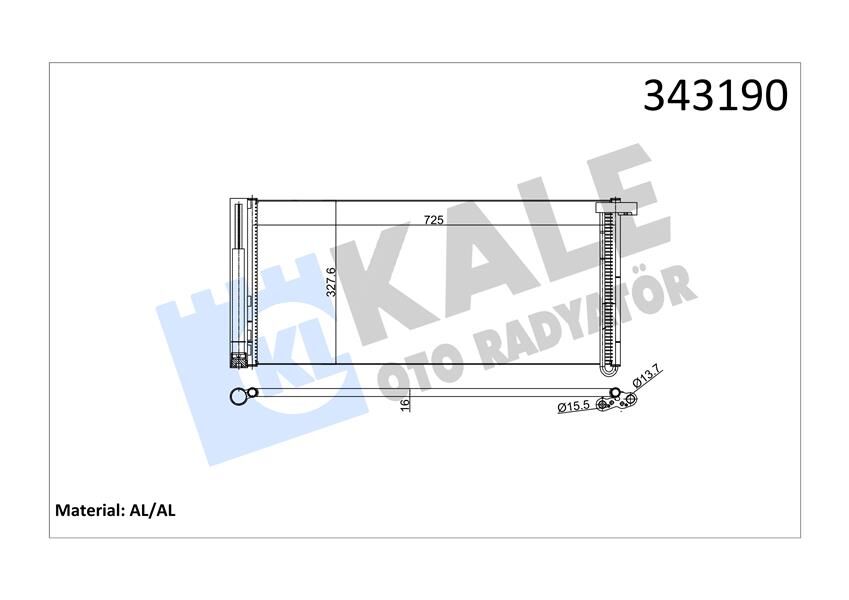 Klima Kondenseri Porsche Panamera Al-Al