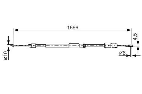 Fren Halatı Arka Mercedes Sprınter B906 . Vw Crafter 30-35-50