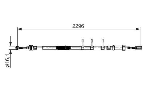 El Fren Teli Ön Jumper Iıı-Ducato Iıı-Boxer Iıı 06 2296Mm/1981Mm