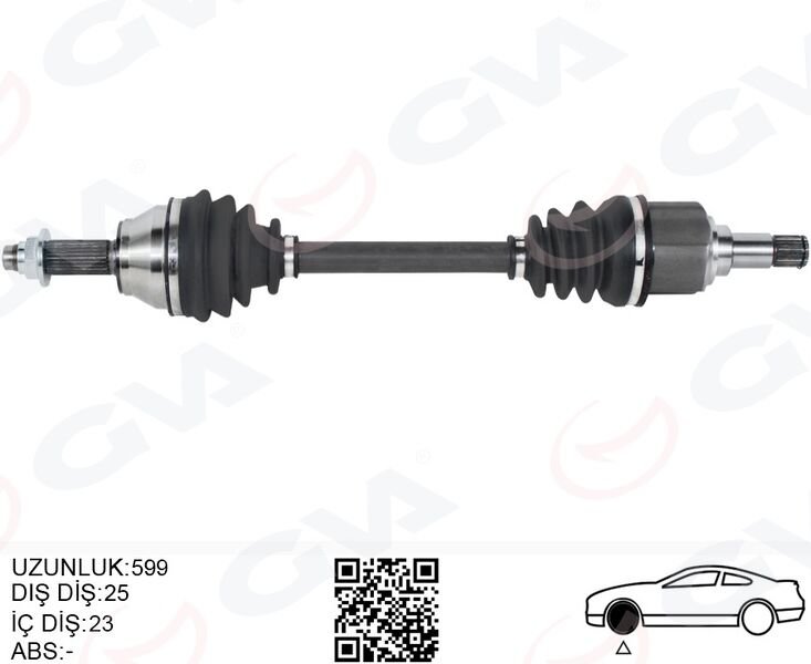 ÖN KOMPLE AKS SOL FORD ESCORT V / VI 1.6 HCS / 1.8 16V / 1.8D 90 95