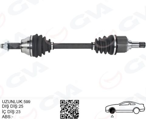 ÖN KOMPLE AKS SOL FORD ESCORT V / VI 1.6 HCS / 1.8 16V / 1.8D 90 95