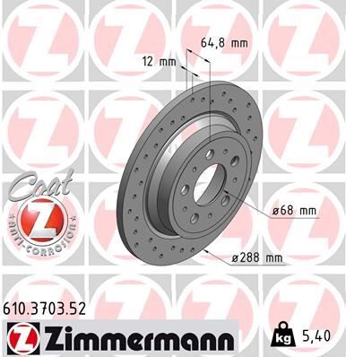 Arka Fren Aynası Volvo S60 01-10 S70 01-05 S80 98-06 Xc70 00-07 288X12X5Dl Delikli 986478495-Df4066