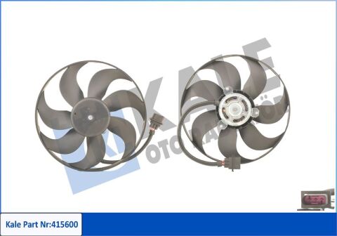Fan Motoru Davlumbazlı Polo 1.4-1.6 95-99 Polo 1.4-1.9Tdı 01 Ibıza Iv-Fabıa 99-08 250-80W 345Mm
