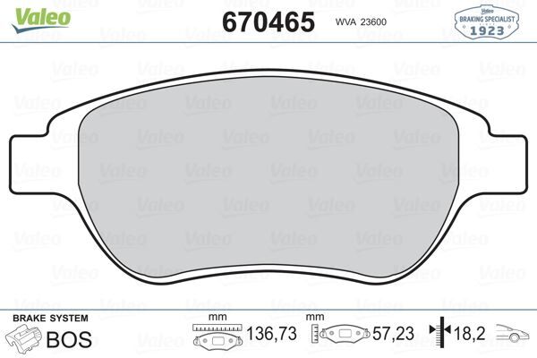 Ön Balata P207 06 P307 00 Doblo 01 Partner 03 Berlıngo 00 C3 02 C4 04 Xsara 00