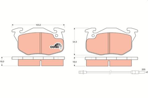 Ön Balata R9-R11-R19 Clıo-Exp-P106-P206