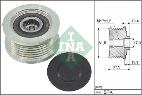 ALTERNATÖR GERGİ RULMANI DOBLO 01- -BRAVO 96-01 -MAREA 96- 1.9TD-1.9JTD