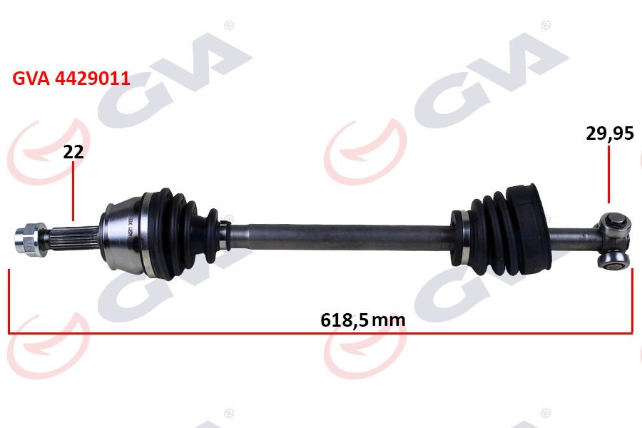 KOMPLE AKS SOL DOBLO 1.9D 01 618mm