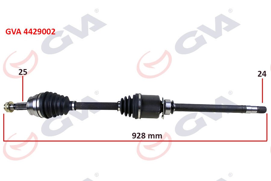 KOMPLE AKS SAĞ DOBLO 1.9 JTD 01 DOBLO-ALBEA 1.3 MTJ 05 928mm
