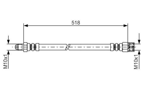 FREN HORTUMU ARKA MERCEDES VITO W638 96 03