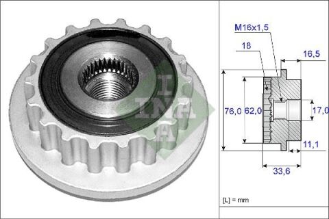 Alternatör Kasnağı Klima Kaplini Transporter T5 2.5 Td-Touareg 2.5 Tdı Axd-Bpj