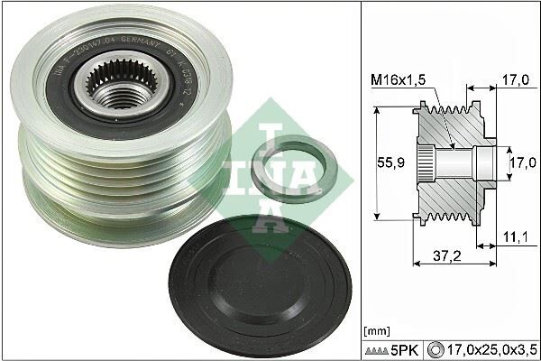 ALTERNATÖR KASNAĞI MGN-CLIO II-KNG-TWNG-SYMBOL II 01- 5 KANALLI K9K-K4M