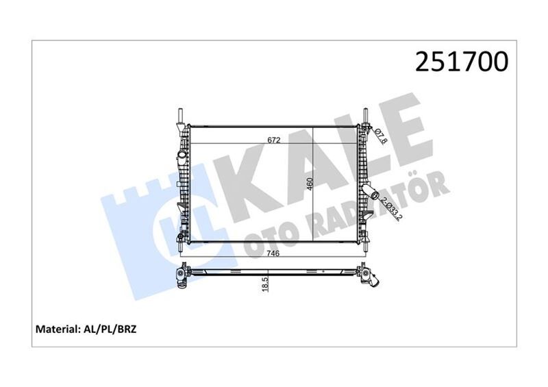 Motor Su Radyatoru Transıt V347 2.2Tdcı 2.4Tdcı 06 14