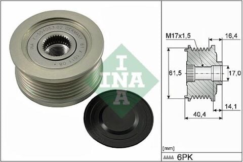 Alternatör Gergi Kasnağı Doblo-Grande Punto 1.9 Jtd-Astra H-Vectra C-Zafıra-Sıgnum 1.9 Cdtı 05-