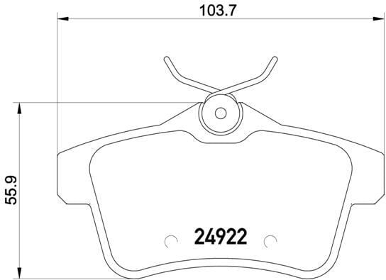 ARKA FREN BALATASI PEUGEOT P3008 09 16 P5008 09 17 P508 10 18 P308 GTI-RZC 10 14 CITROEN C4 09 16 DS4-DS5 11 15
