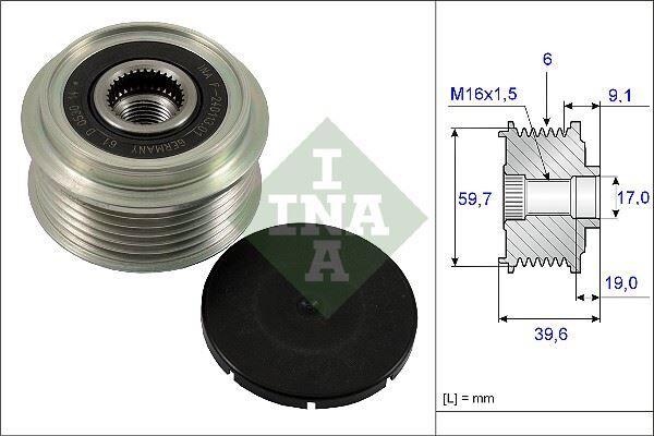 ALTERNATÖR GERGİ RULMANI ASTRA G-H-CORSA C-D-MERIVA-ZAFIRA 1.7CDTI-COMBO 1.7CDTI 16V
