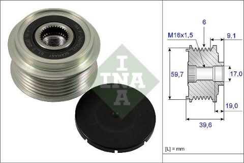 ALTERNATÖR GERGİ RULMANI ASTRA G-H-CORSA C-D-MERIVA-ZAFIRA 1.7CDTI-COMBO 1.7CDTI 16V