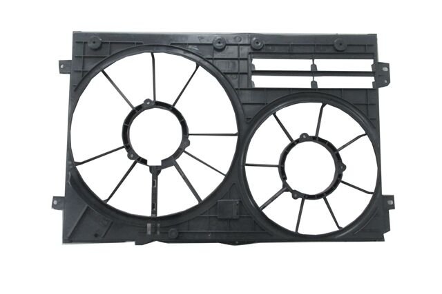 1K0121205Ad - Volkswagen Touran- 08/10; Radyatör Ve Klima Fan Davlumbazı Boş Gövde (Çiftli) (300W 363Mm)