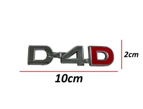 Toyota Yazı Corolla 07-16/Yaris 06-12/Rav4 05-11 Arka (D4d Yazısı)