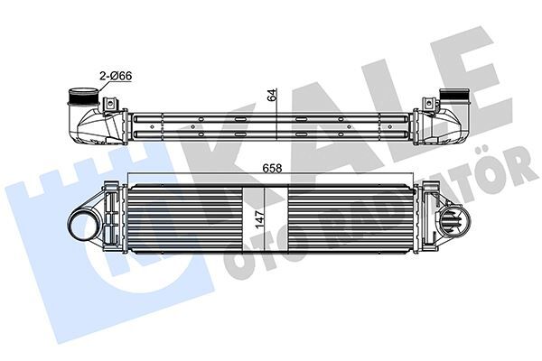 İntercooler Al/Pl/Brz Focus-Mondeo Iv S-Max-Dıscovery-Free Lander 2-Evoque-Volvo C30-S80 Iı-V40-V70