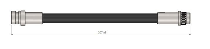 FREN HORTUMU ARKA SAĞ-SOL RENAULT ESPACE IV 03 KANGOO 01 LAGUNA II 01 07 MEGANE II 02 SC NIC II 02 LAGUNA III 07 15 U:210MM