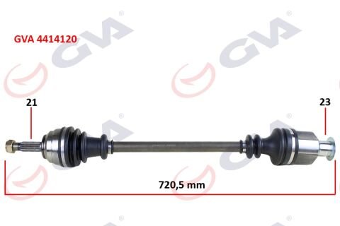 KOMPLE AKS SAĞ KANGOO 1.9DTI 98-08 721mm